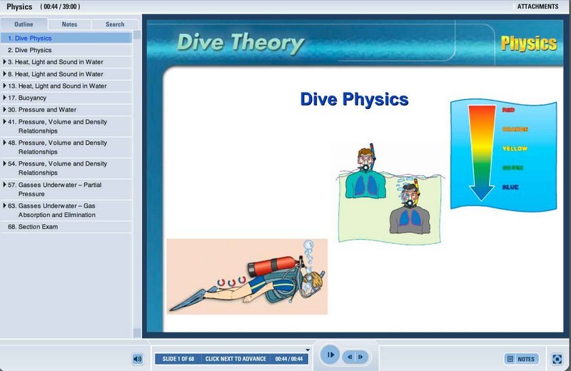 Scuba Cat Diving Phuket Thailand PADI E learning Dive Theory